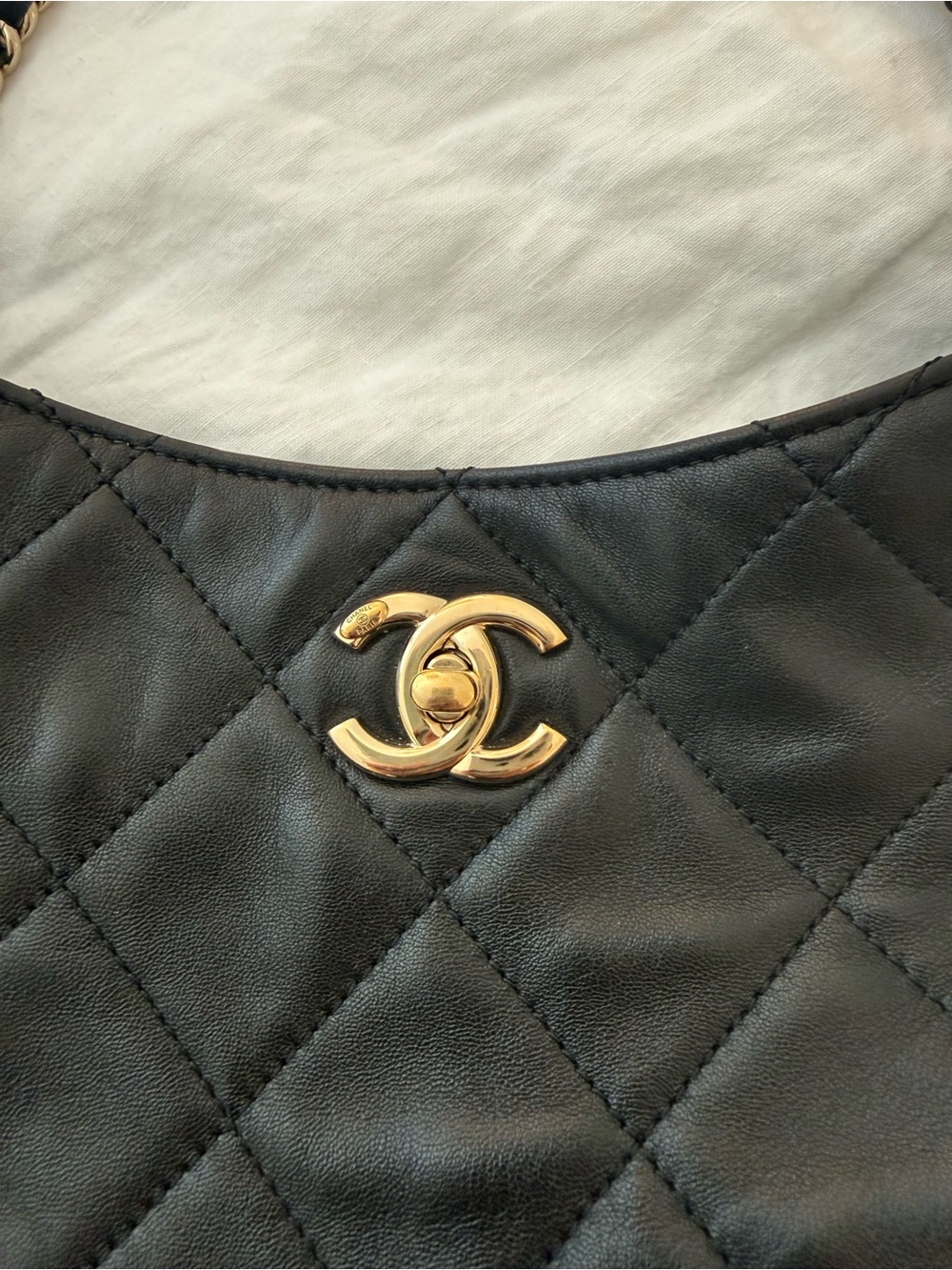 Chanel 22P Hobo Bag in Black Lambskin and LGHW - MSRP $5100 - Picture 2 of 15